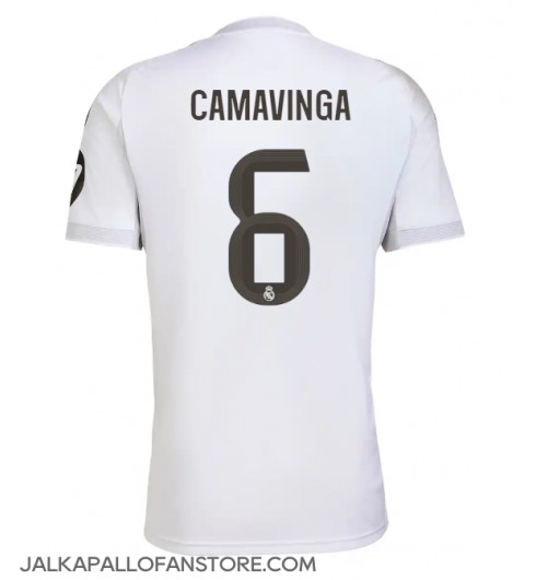 Real Madrid Eduardo Camavinga #6 Kotipaita 2025-26 Lyhythihainen Real Madrid Eduardo Camavinga #6 Kotipaita 2025-26 Lyhythihainen